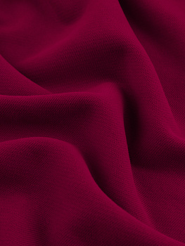 Футер 3х нитка (с эффектом велюра, Брусника , 90/10 хлопок/полиэстер, компакт пенье, пл. 320 г/м2, шир.195 см)