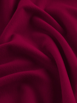 Кулирка (с эффектом велюра, Брусника , 92/8 хлопок/лайкра, компакт пенье, пл. 180 г/м2, шир.180 см)