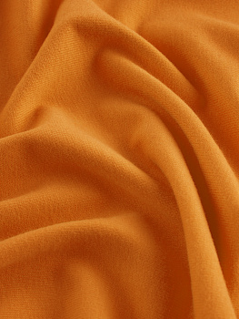 Кулирка (с эффектом велюра, Шафран , 92/8 хлопок/лайкра, компакт пенье, пл. 180 г/м2, шир.180 см)