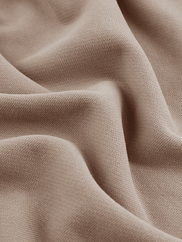 Футер 3х нитка (с эффектом велюра, Карамель , 90/10 хлопок/полиэстер, компакт пенье, пл. 320 г/м2, шир.195 см)