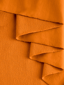 Футер 2х нитка (с эффектом велюра, Шафран , 92/8 хлопок/лайкра, компакт пенье, пл. 240 г/м2, шир.180 см)