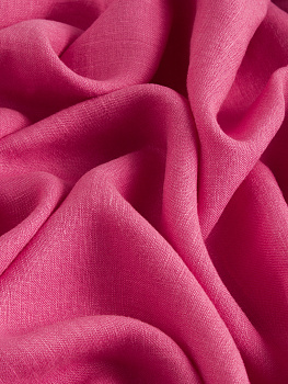 Лён (Яркая фуксия, 100 % лён, пл. 190 г/м2, шир.145 см)