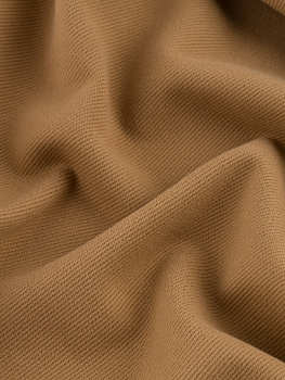 Футер 3х нитка (жаккард диагональ, Карамель , 70/30 хлопок/полиэстер, компакт пенье, пл. 430 г/м2, шир.160 см)