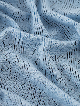 Рибана (трансферная листики, Небесный, 50% хлопок/50% модал, компакт пенье, пл. 140, шир.160 см)