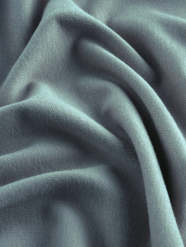 Кулирка (с эффектом велюра, Зимнее небо , 92/8 хлопок/лайкра, компакт пенье, пл. 180 г/м2, шир.180 см)