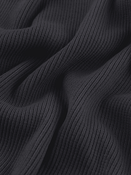 Кашкорсе (Антрацит , 95/5 хлопок/лайкра, компакт пенье, пл. 420 г/м2, шир.130 см)