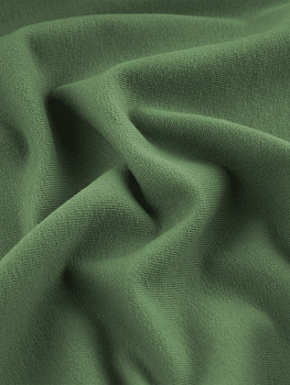 Футер 2х нитка (с эффектом велюра, Хаки , 92/8 хлопок/лайкра, компакт пенье, пл. 240 г/м2, шир.180 см)