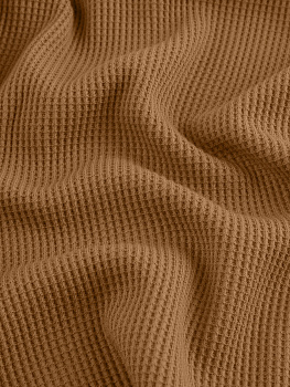 Вафля трикотажная тонкая  (Мускатный орех, 100 % хлопок, пл. 185 г/м2, шир.180 см)