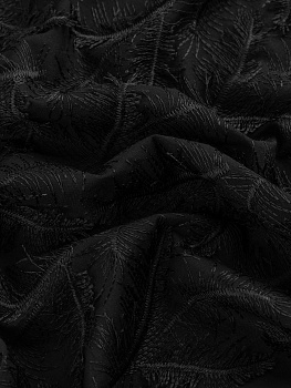 Рубашечный хлопок (с перышками, Черный, 100% хлопок,пл. 130 г/м2, шир.130 см)