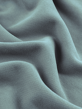 Футер 3х нитка (с эффектом велюра, Зимнее небо , 90/10 хлопок/полиэстер, компакт пенье, пл. 320 г/м2, шир.195 см)