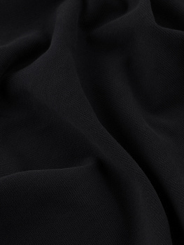 Кулирка (с эффектом велюра, Черный , 100 % хлопок, компакт пенье, пл. 320 г/м2, шир.215 см)