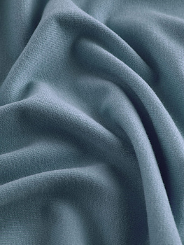 Кулирка (с эффектом велюра, Деним , 92/8 хлопок/лайкра, компакт пенье, пл. 220 г/м2, шир.180 см)