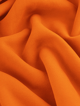 Футер 3х нитка начес (с эффектом велюра, Апельсиновый фреш , 65/35 хлопок/полиэстер, компакт пенье, пл. 330 г/м2, шир.180 см)