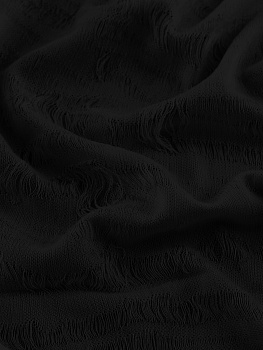 Кулирка (гранж, Черный , 65/35 вискоза/полиэстер, компакт пенье, пл. 170 г/м2, шир.145 см)