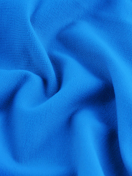 Футер 2х нитка (с эффектом велюра, Голубая лагуна , 92/8 хлопок/лайкра, компакт пенье, пл. 240 г/м2, шир.180 см)