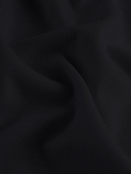 Рибана (с эффектом велюра, Черный, 95/5 хлопок/лайкра, компакт пенье, пл. 400, шир.180 см)