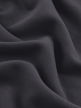 Футер 3х нитка (с эффектом велюра, Антрацит , 90/10 хлопок/полиэстер, компакт пенье, пл. 320 г/м2, шир.195 см)
