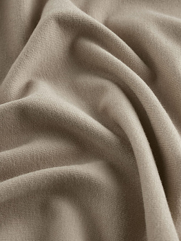 Кулирка (с эффектом велюра, Латте , 92/8 хлопок/лайкра, компакт пенье, пл. 180 г/м2, шир.180 см)
