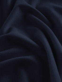 Кулирка (с эффектом велюра, Темно-синий , 92/8 хлопок/лайкра, компакт пенье, пл. 220 г/м2, шир.180 см)