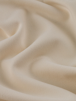 Футер 3х нитка (жаккард диагональ, Молочный , 70/30 хлопок/полиэстер, компакт пенье, пл. 430 г/м2, шир.160 см)