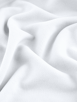 Футер 3х нитка (с эффектом велюра, Белый , 90/10 хлопок/полиэстер, компакт пенье, пл. 320 г/м2, шир.195 см)