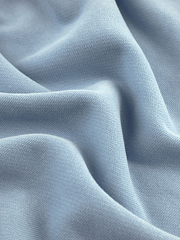 Футер 3х нитка (с эффектом велюра, Небесный , 90/10 хлопок/полиэстер, компакт пенье, пл. 320 г/м2, шир.195 см)