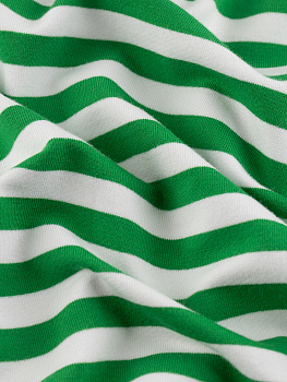 Полоска трикотажная (, Молочный/травяной, 95/5 хлопок/лайкра, компакт пенье, шир.190 см, плотность 250гр/м)