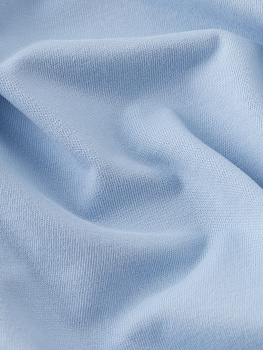 Кулирка (с эффектом велюра, Небесный , 100 % хлопок, компакт пенье, пл. 240 г/м2, шир.190 см)