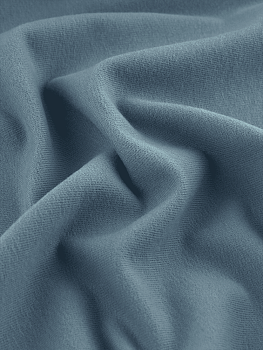 Футер 2х нитка (с эффектом велюра, Деним , 92/8 хлопок/лайкра, компакт пенье, пл. 240 г/м2, шир.180 см)