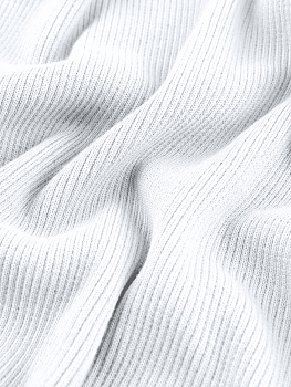 Кашкорсе (Белый , 95/5 хлопок/лайкра, компакт пенье, пл. 360 г/м2, шир.120 см)