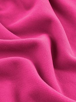 Футер 3х нитка (с эффектом велюра, Яркая фуксия , 90/10 хлопок/полиэстер, компакт пенье, пл. 320 г/м2, шир.195 см)