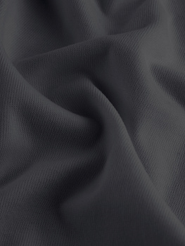 Рибана (с эффектом велюра, Антрацит, 95/5 хлопок/лайкра, компакт пенье, пл. 400, шир.195 см)
