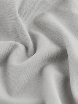 Футер 2х нитка (с эффектом велюра, Пепел , 92/8 хлопок/лайкра, компакт пенье, пл. 240 г/м2, шир.180 см)