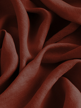 Лён (Терракот, 100 % лён, пл. 190 г/м2, шир.145 см)