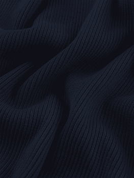 Кашкорсе (Темно-синий , 95/5 хлопок/лайкра, компакт пенье, пл. 420 г/м2, шир.130 см)