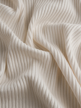 Лапша (с эффектом велюра, Молочный , 95/5 хлопок/лайкра, , пл. 230 г/м2, шир.90 см,2/1мм)