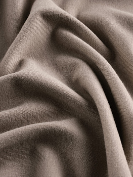 Кулирка (с эффектом велюра, Тауп , 92/8 хлопок/лайкра, компакт пенье, пл. 180 г/м2, шир.180 см)