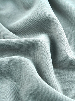 Футер 3х нитка (с эффектом велюра, Морозная мята , 90/10 хлопок/полиэстер, компакт пенье, пл. 320 г/м2, шир.195 см)