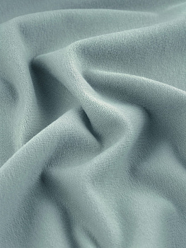 Футер 2х нитка (с эффектом велюра, Морозная мята , 92/8 хлопок/лайкра, компакт пенье, пл. 240 г/м2, шир.180 см)