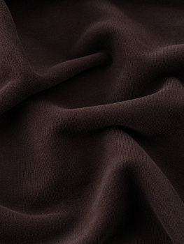 Футер 3х нитка (с эффектом велюра, Горький шоколад , 90/10 хлопок/полиэстер, компакт пенье, пл. 380 г/м2, шир.195 см)