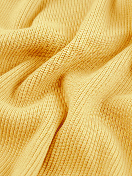 Кашкорсе (Молочный лимон , 95/5 хлопок/лайкра, компакт пенье, пл. 420 г/м2, шир.120 см)