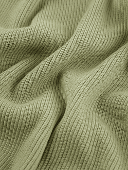 Кашкорсе (Оливка , 95/5 хлопок/лайкра, компакт пенье, пл. 360 г/м2, шир.120 см)