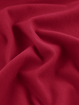 Футер 2х нитка (с эффектом велюра, Красный , 92/8 хлопок/лайкра, компакт пенье, пл. 240 г/м2, шир.180 см)