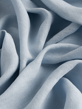 Лён (Небесный, 100 % лён, пл. 190 г/м2, шир.145 см)