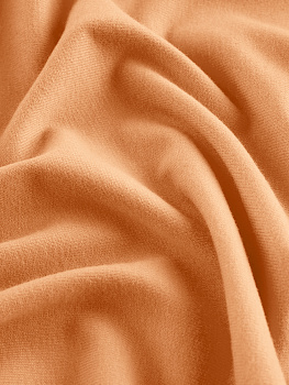 Кулирка (с эффектом велюра, Персиковый щербет , 92/8 хлопок/лайкра, компакт пенье, пл. 220 г/м2, шир.180 см)