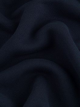 Футер 3х нитка (Плюшевый начес, Темно-синий , 100 % хлопок, Pima cotton, пл. 400 г/м2, шир.155 см)