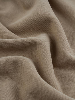 Футер 3х нитка (с эффектом велюра, Тауп , 90/10 хлопок/полиэстер, компакт пенье, пл. 320 г/м2, шир.195 см)