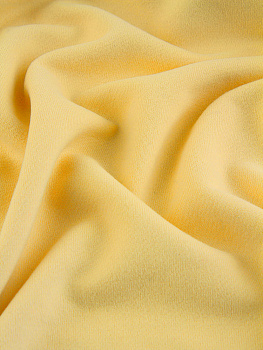 Футер 3х нитка (с эффектом велюра, Молочный лимон , 90/10 хлопок/полиэстер, компакт пенье, пл. 320 г/м2, шир.195 см)