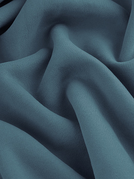 Футер 3х нитка начес (с эффектом велюра, Деним , 65/35 хлопок/полиэстер, компакт пенье, пл. 330 г/м2, шир.180 см)