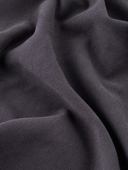 Кулирка (с эффектом велюра, Антрацит , 100 % хлопок, компакт пенье, пл. 320 г/м2, шир.215 см)